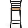 image:imageFlash Furniture Hercules Ladder Back Counter StoolWood Seat BKNAT