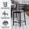 image:imageFlash Furniture Hercules Ladder Back Counter StoolWood Seat BlackMAH