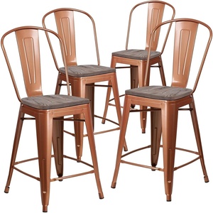 image:imageFlash Furniture Carly 24 High Copper Metal Counter Height Stool with Back and Wood Seat4