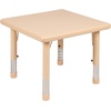 image:imageFlash Furniture 24 in Plastic Square Activity Table with 4 Chairs NaturalNatural