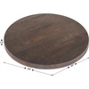 image:imageFlash Furniture 36x36 Wood Tabletop Dark BrownDark Brown
