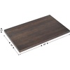 image:imageFlash Furniture 36x36 Wood Tabletop Dark BrownDark Brown