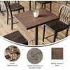 image:imageFlash Furniture 36x36 Wood Tabletop Dark BrownDark Brown