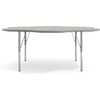 image:imageFlash Furniture 60 Flower Adjustable Activity Table White Short LegsLight Gray