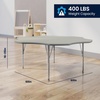 image:imageFlash Furniture 60 Flower Adjustable Activity Table White Short LegsLight Gray