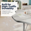image:imageFlash Furniture 60 Flower Adjustable Activity Table White Short LegsLight Gray