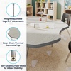 image:imageFlash Furniture 60 Flower Adjustable Activity Table White Short LegsLight Gray