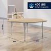image:imageFlash Furniture 60 Flower Adjustable Activity Table White Short LegsLight Natural