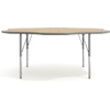 image:imageFlash Furniture 60 Flower Adjustable Activity Table White Short LegsLight Natural