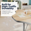 image:imageFlash Furniture 60 Flower Adjustable Activity Table White Short LegsLight Natural