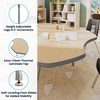 image:imageFlash Furniture 60 Flower Adjustable Activity Table White Short LegsLight Natural