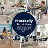 image:imageFlash Furniture 60 Flower Adjustable Activity Table White Short LegsWhite