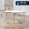 image:imageFlash Furniture 60 Flower Adjustable Activity Table White Short LegsWhite