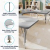 image:imageFlash Furniture 66 x 60 Horseshoe Activity Table Light Gray Short LegsGrey