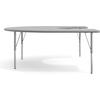 image:imageFlash Furniture 66 x 60 Horseshoe Activity Table Light Gray Short LegsGrey