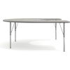 image:imageFlash Furniture 66 x 60 Horseshoe Activity Table Light Gray Short LegsLight Gray