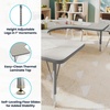 image:imageFlash Furniture 66 x 60 Horseshoe Activity Table Light Gray Short LegsLight Gray