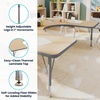 image:imageFlash Furniture 66 x 60 Horseshoe Activity Table Light Gray Short LegsLight Natural