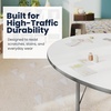 image:imageFlash Furniture 66 x 60 Horseshoe Activity Table Light Gray Short LegsWhite