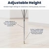 image:imageFlash Furniture 66 x 60 Horseshoe Activity Table Light Natural Std LegsWhite TopSilver Frame