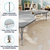 image:imageFlash Furniture 96 x 48 Kidney Activity Table Gray Short LegsGrey