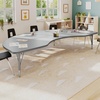 image:imageFlash Furniture 96 x 48 Kidney Activity Table Gray Short LegsGrey