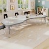 image:imageFlash Furniture 96 x 48 Kidney Activity Table Gray Short LegsLight Gray