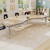 image:imageFlash Furniture 96 x 48 Kidney Activity Table Gray Short LegsLight Natural