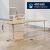image:imageFlash Furniture 96 x 48 Kidney Activity Table Gray Short LegsLight Natural