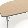 image:imageFlash Furniture 96 x 48 Kidney Activity Table Gray Short LegsLight Natural