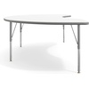 image:imageFlash Furniture 96 x 48 Kidney Activity Table Gray Short LegsWhite