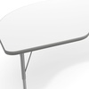 image:imageFlash Furniture 96 x 48 Kidney Activity Table Gray Short LegsWhite