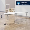 image:imageFlash Furniture 96 x 48 Kidney Activity Table Gray Short LegsWhite