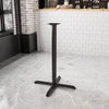 image:imageFlash Furniture Beverly 30 x 30 Restaurant Table XBase with 3 Dia Bar Height ColumnTable XBase