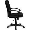 image:imageFlash Furniture Fabric Swivel Office Chair with Nylon Arms NavyBlack
