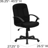 image:imageFlash Furniture Fabric Swivel Office Chair with Nylon Arms NavyBlack