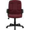 image:imageFlash Furniture Fabric Swivel Office Chair with Nylon Arms NavyBurgundy