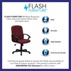 image:imageFlash Furniture Fabric Swivel Office Chair with Nylon Arms NavyBurgundy