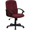 image:imageFlash Furniture Fabric Swivel Office Chair with Nylon Arms NavyBurgundy