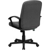image:imageFlash Furniture Fabric Swivel Office Chair with Nylon Arms NavyGrey