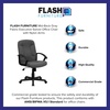 image:imageFlash Furniture Fabric Swivel Office Chair with Nylon Arms NavyGrey