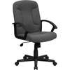 image:imageFlash Furniture Fabric Swivel Office Chair with Nylon Arms NavyGrey