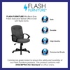 image:imageFlash Furniture Fabric Swivel Office Chair with Nylon Arms NavyGrey