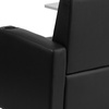 image:imageFlash Furniture George LeatherSoft Guest Chair with Tablet Arm and Cup Holder Upholstered Tablet Arm Chair for Offices and Waiting Rooms GrayBlack