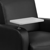 image:imageFlash Furniture George LeatherSoft Guest Chair with Tablet Arm and Cup Holder Upholstered Tablet Arm Chair for Offices and Waiting Rooms GrayBlack