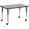 image:imageFlash Furniture 18x24 in Rectangular Activity Table OakGrey