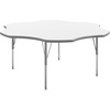 image:imageFlash Furniture 60 Flower Adjustable Activity Table White Short LegsWhite