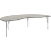 image:imageFlash Furniture 96 x 48 Kidney Activity Table Gray Short LegsLight Gray