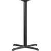 image:imageFlash Furniture Beverly 30 x 30 Restaurant Table XBase with 3 Dia Bar Height ColumnTable XBase