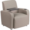 image:imageFlash Furniture George LeatherSoft Guest Chair with Tablet Arm and Cup Holder Upholstered Tablet Arm Chair for Offices and Waiting Rooms GrayGrey